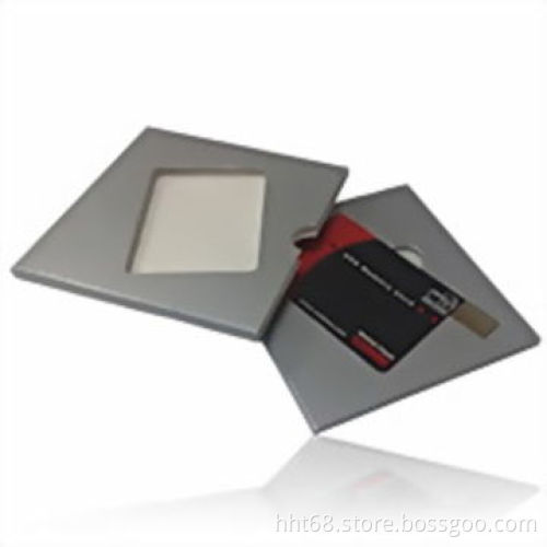 Secure Credit Card USB Flash 2.0, Made of Green ABS Plastic, Customized Logo Printed, Files Loaded